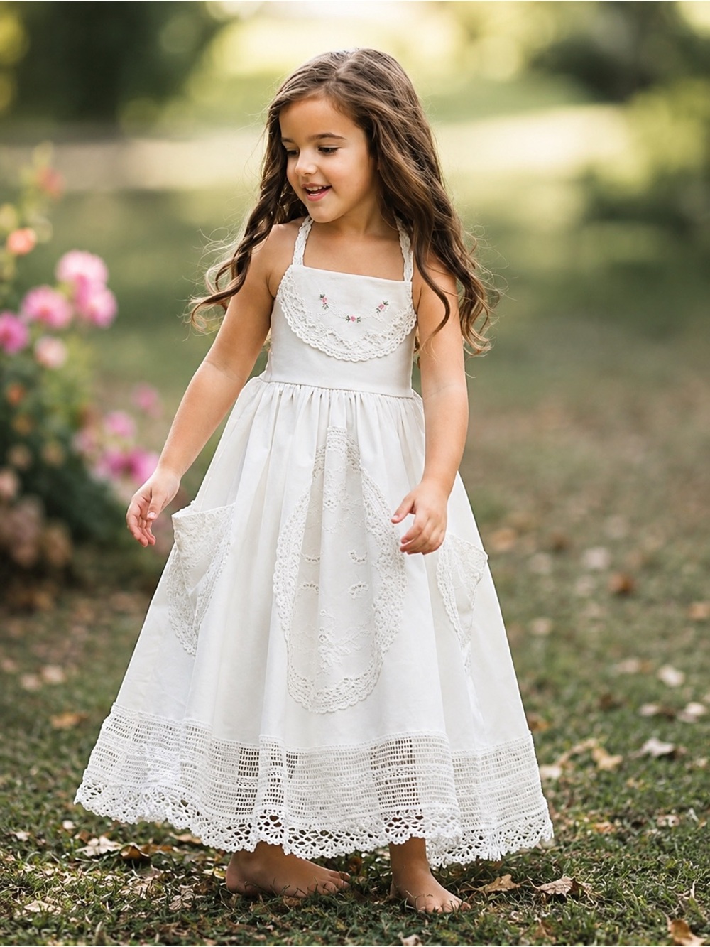 Dollcake Just Perfect Dress Photography Preppy Whimsical 100% Cotton Girls 10